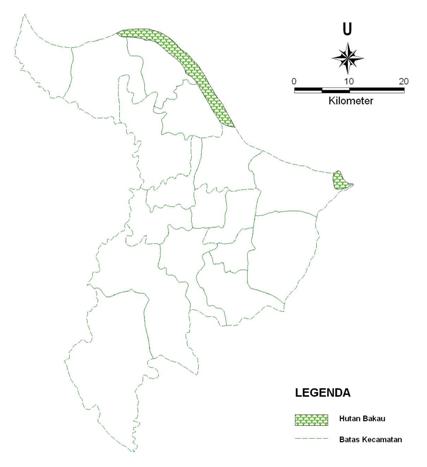 peta sebaran mangrove karawang